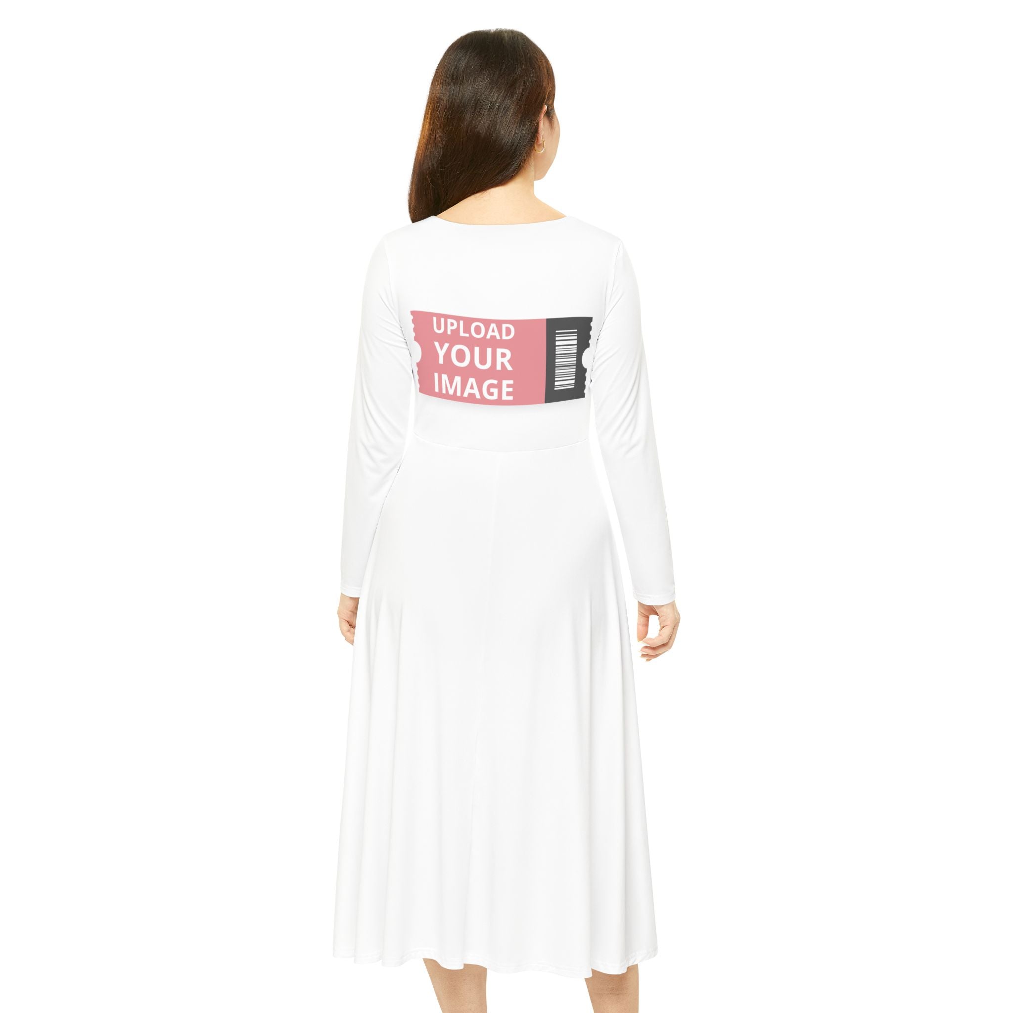 Customizable Women's Long Sleeve Dance Dress - Perfect for Recitals and Celebrations