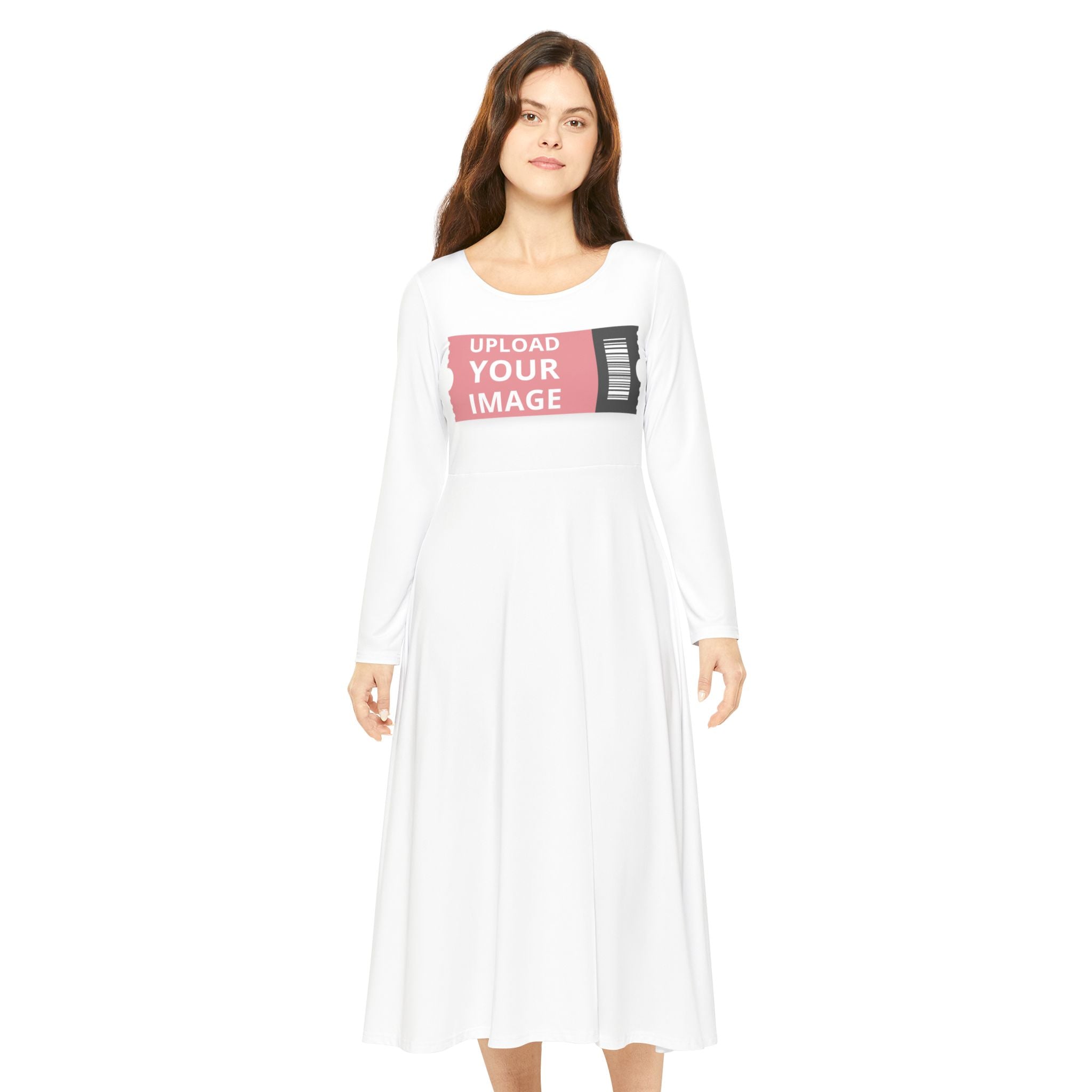Customizable Women's Long Sleeve Dance Dress - Perfect for Recitals and Celebrations
