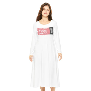 Customizable Women's Long Sleeve Dance Dress - Perfect for Recitals and Celebrations